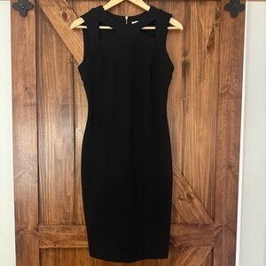Calvin Klein Elegant Black Sleeveless Dress
